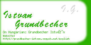 istvan grundbecher business card